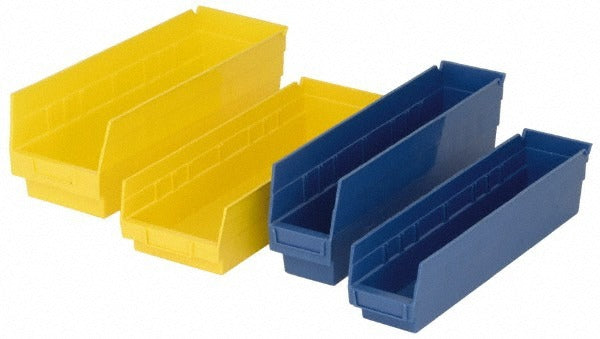 QUANTUM STORAGE SYSTEMS Quantum Storage QSB214YLCS Hopper Shelf Bin Yellow 6-pack