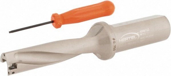 HERTEL Hertel 4006163 Indexable Insert Drill 3/4 in 4xd