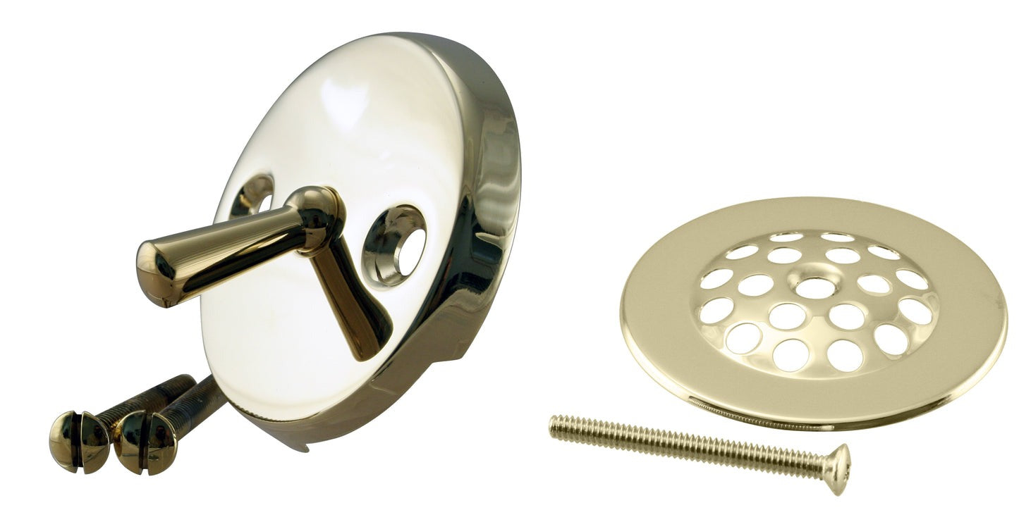 WESTBRASS Westbrass D92-62 Beehive Grid Tub Trim Grate with Trip Lever Faceplate 1 Pack
