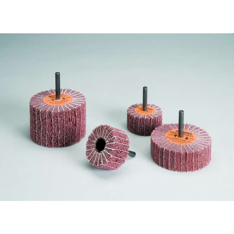 3M 3M 7010330714 Standard Abrasives Buff and Blend Combi-Wheel (3 in x 2 in x 1/4 in, 5 per inner 50 per case) 898010