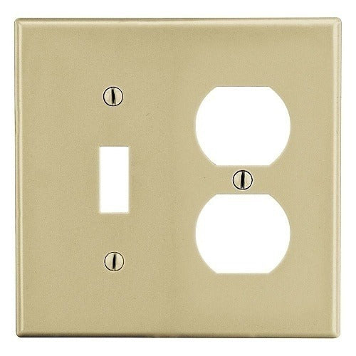 HUBBELL Hubbell Premise Wiring PJ18I 2-gang Duplex Wall Plate