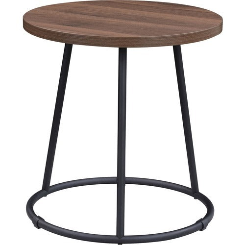 LORELL Lorell LLR16261 Round Side Table 32 Inch Walnut 200 Lb