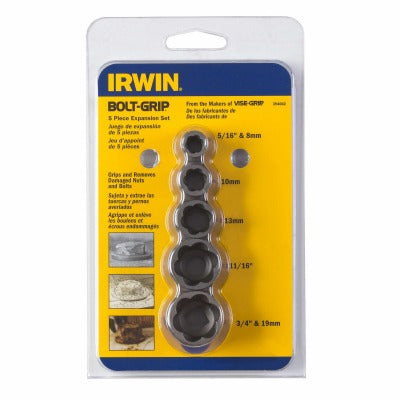 IRWIN Irwin 394002 Bolt Extractor Set 5 Piece 3/8 Inch Drive