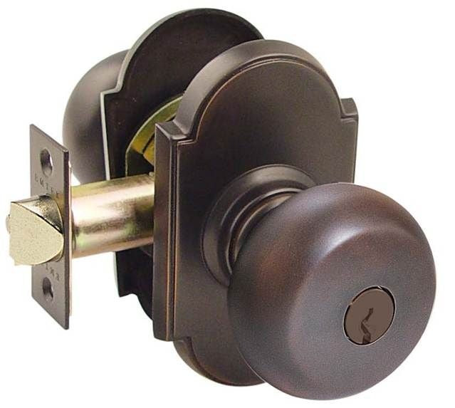 EMTEK Emtek 5108PUS10B Providence Knob Keyed Entry Oil Rubbed Bronze