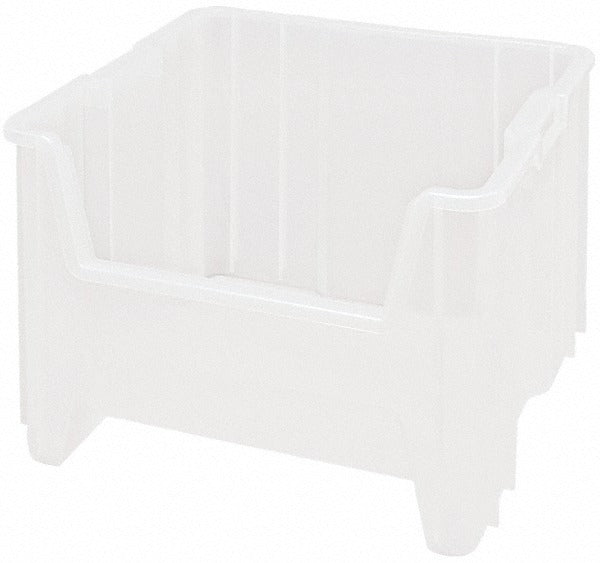 QUANTUM STORAGE SYSTEMS Quantum Storage QGH800CL Clear Hopper Stacking Bin 2 Pack