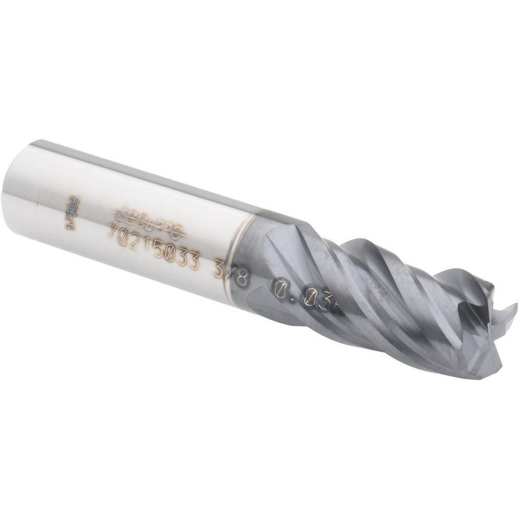 ACCUPRO Accupro 12180596 Corner Radius End Mill 3/8 in 4 Flute