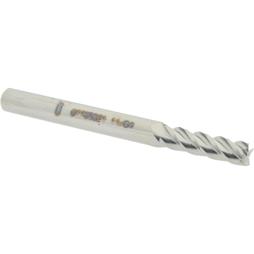 ACCUPRO Accupro 12182406 Square End Mill 11/64 in 4 Flute Carbide