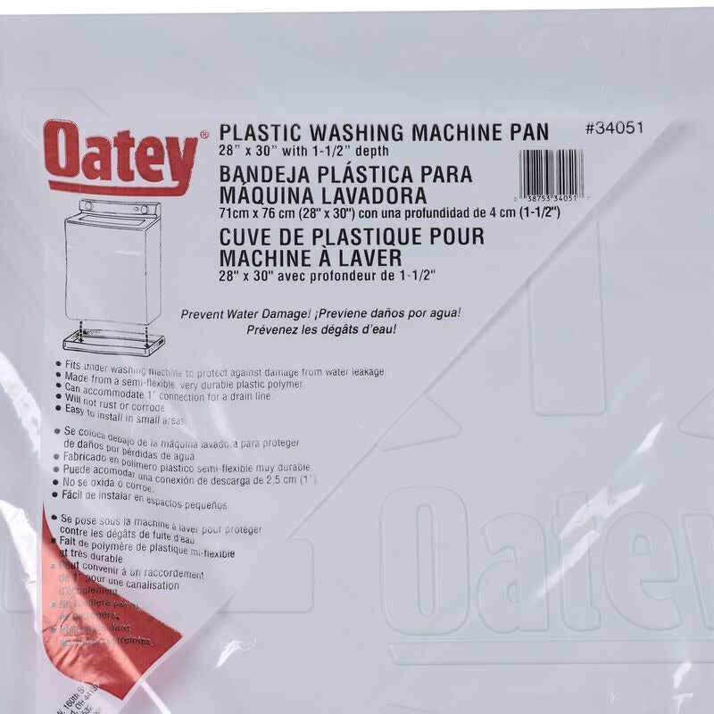 OATEY Oatey 34052 washing machine pan (28 x 30 in)