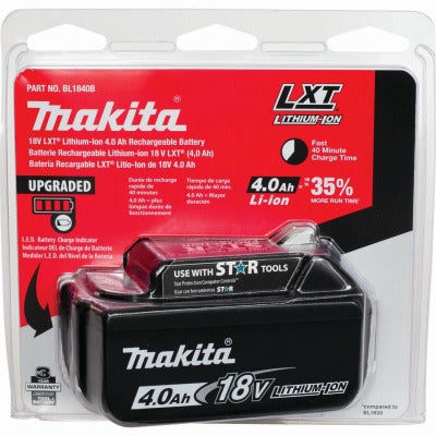 MAKITA Makita Usa Inc BL1840B 18V Lxt 4.0ah Lithium-ion Battery