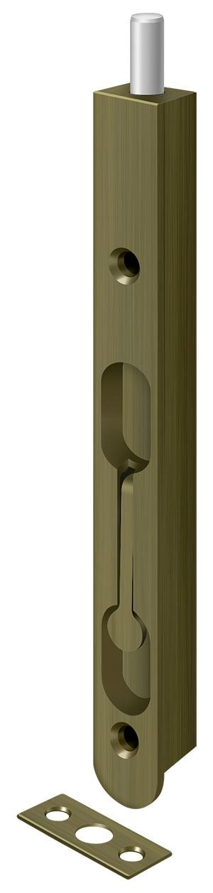 DELTANA Deltana 7FBZ5 Flush Bolt 7 Inches Zinc Antique Brass