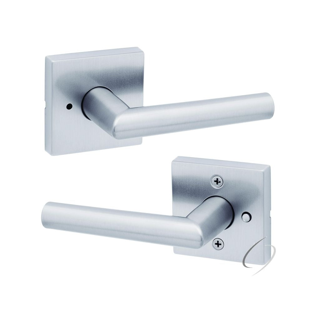 KWIKSET Kwikset 730MILSQT-26D Milan Privacy Lever Satin Chrome