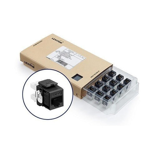 LEVITON Leviton Telcom 6110G-CE6 Cat 6A Utp Jack 12-pack