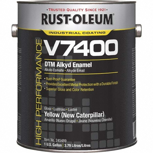 RUST-OLEUM Rust-oleum 245489 Alkyd Enamel Paint Gloss Yellow 1280 Fl Oz