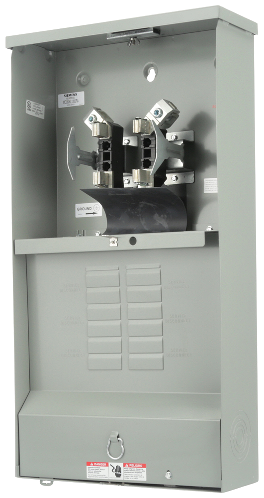 Siemens MC0606L1200RA Low Voltage Meter Socket and Loadcenter Combination 120/240 VAC 200 A 1 Phase