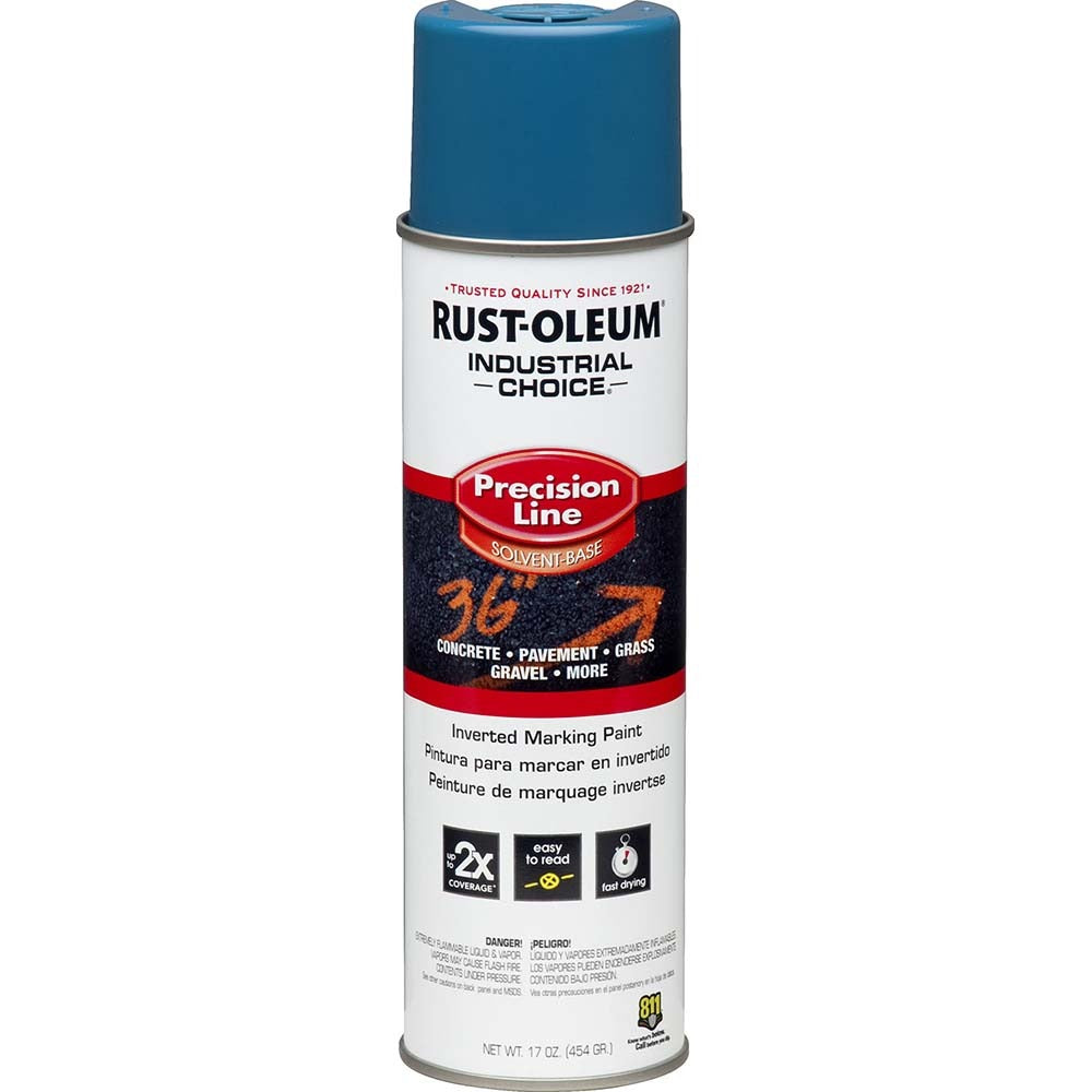 RUST-OLEUM Rust-oleum 203022V Blue Marking Paint 17 Oz Solvent Based