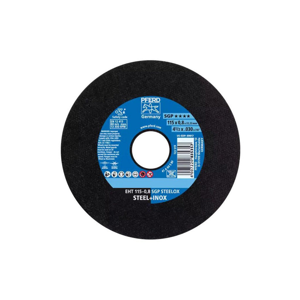 PFERD Pferd 61340394 Cut-off Wheel 4-1/2 in 60 Grit Aluminum Oxide