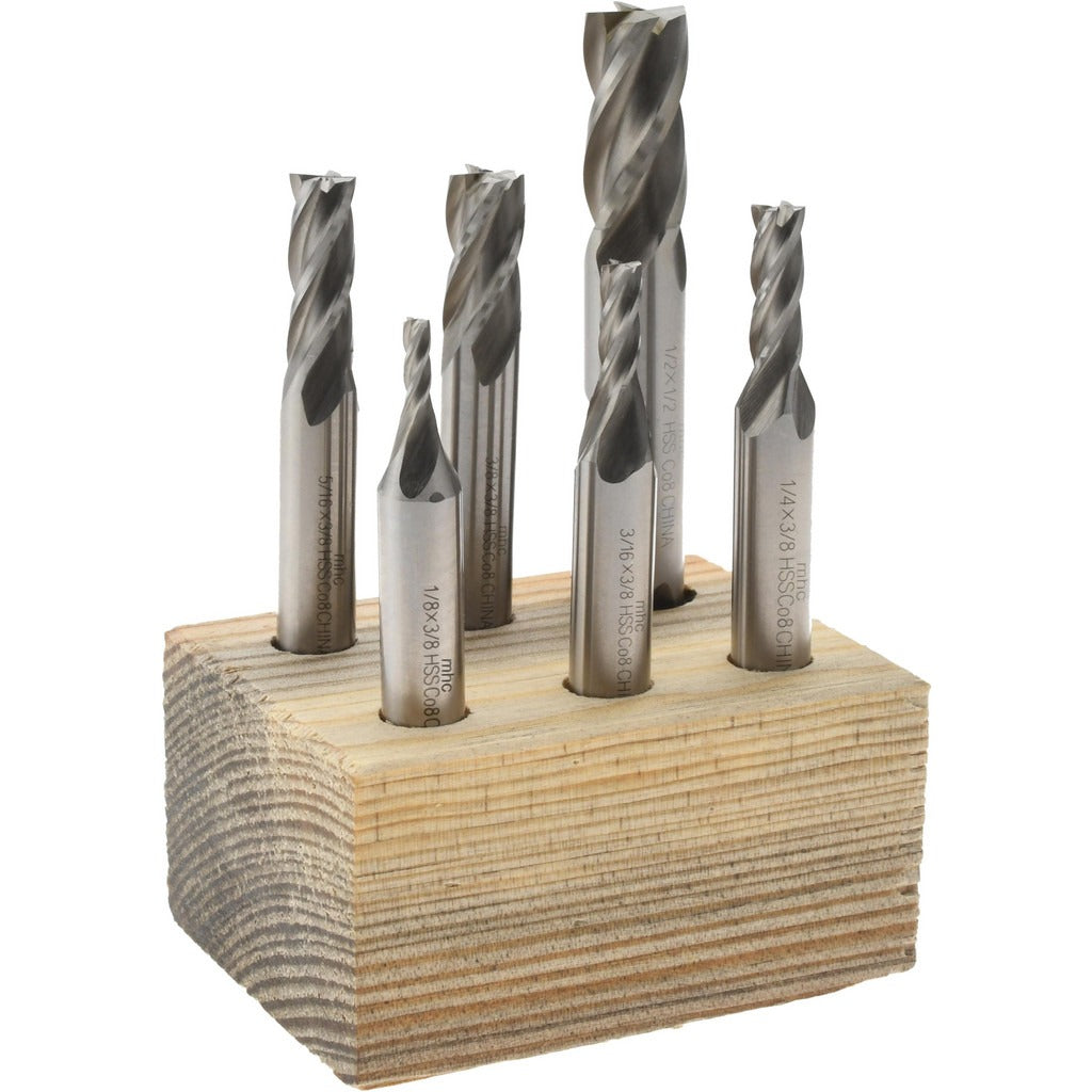 VALUE COLLECTION Value Collection 723-2246 Cobalt End Mill Set 6 Pc