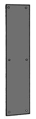 IVES Ives 82003315 Push Plate 3.5x15 in Bright Brass