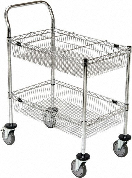 VALUE COLLECTION Value Collection UT1830-6 Wire Utility Cart 2 Shelf Steel