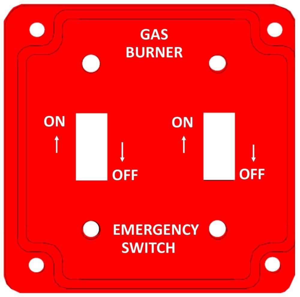 MULBERRY METAL PRODUCTS Mulberry 41026 2-Gang Gas Burner Cover (4 in x 4 in)