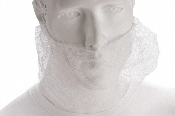 VALUE COLLECTION Value Collection 63020-1 Beard Cover Nylon White 100 Pack