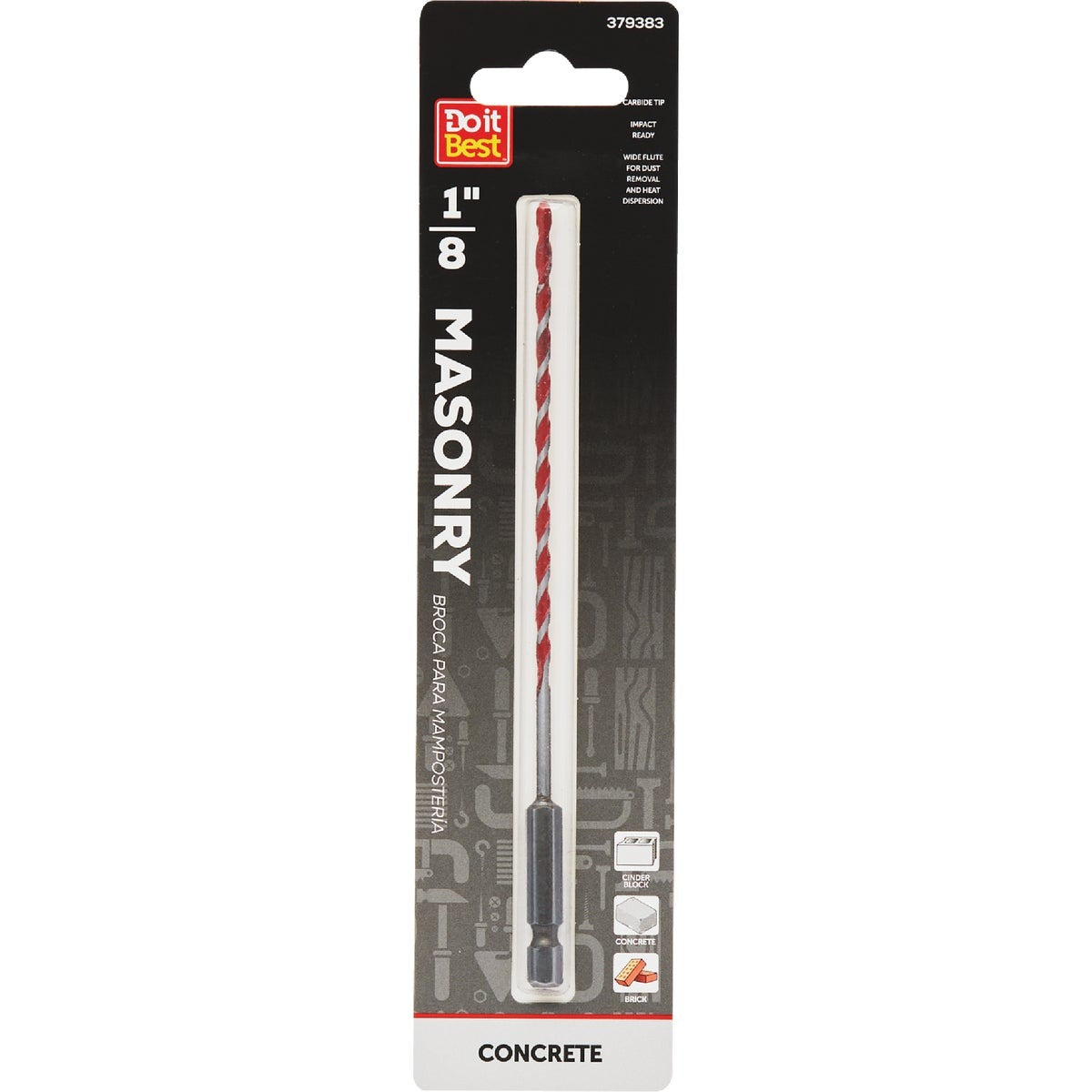 BSC PREFERRED Bsc Preferred QJDIB-MB-004 Masonry Drill Bit 1/8 Inch