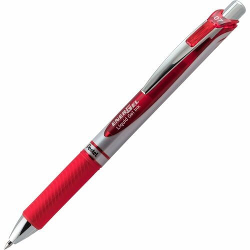 PENTEL Pentel PENBL77B Retractable Gel Pen 0.7mm Red Ink