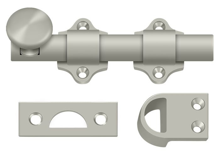 DELTANA Deltana DDB425U15 Dutch Door Bolt 4 in Satin Nickel