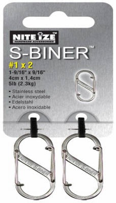 NITE IZE Nite Ize Inc SB1-2PK-11 S-biner Carabiner Clip 2 Pack