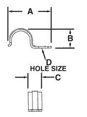 Steel Electric Products 161S 4 Inch Zinc Plated Steel 1-Hole EMT Conduit Strap