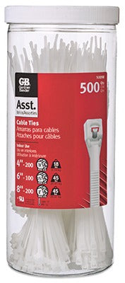 GARDNER BENDER Ecm Industries Llc 50098N Cable Tie Canister 500 Piece