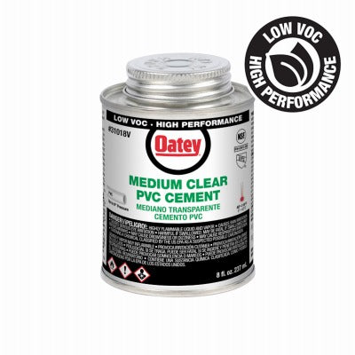 OATEY Oatey Company 31018 Clear Medium Body Pvc Cement 8 Oz