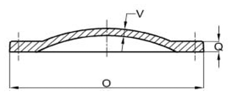 Sigma DTF6 6 in Cement-Lined Ductile Iron Blind Flange with 2 in Tap