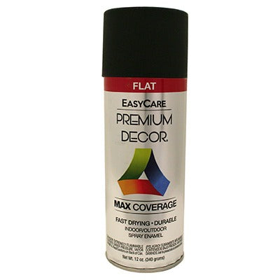 BSC PREFERRED Bsc Preferred PDS6-AER Flat Black Spray Enamel 12 Oz