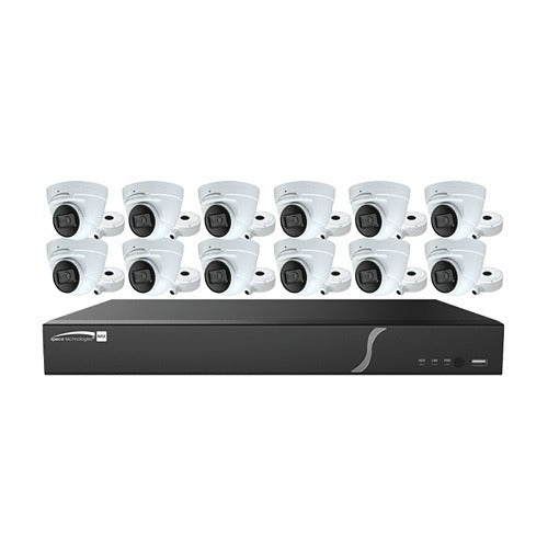 SPECO Speco ZIP1612T4 16-channel Nvr 4TB 12x 4MP Turret Ai Kit