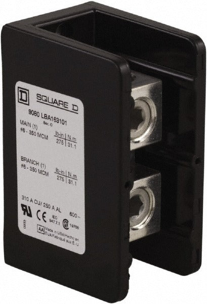 SCHNEIDER ELECTRIC Square D 9080LBA164101 Power Distribution Block