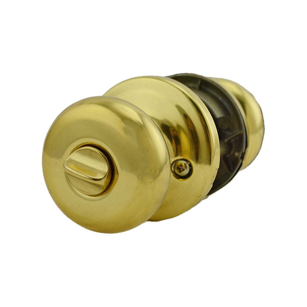 KWIKSET Kwikset 740H-3 Hancock Knob Entry Lock Bright Brass