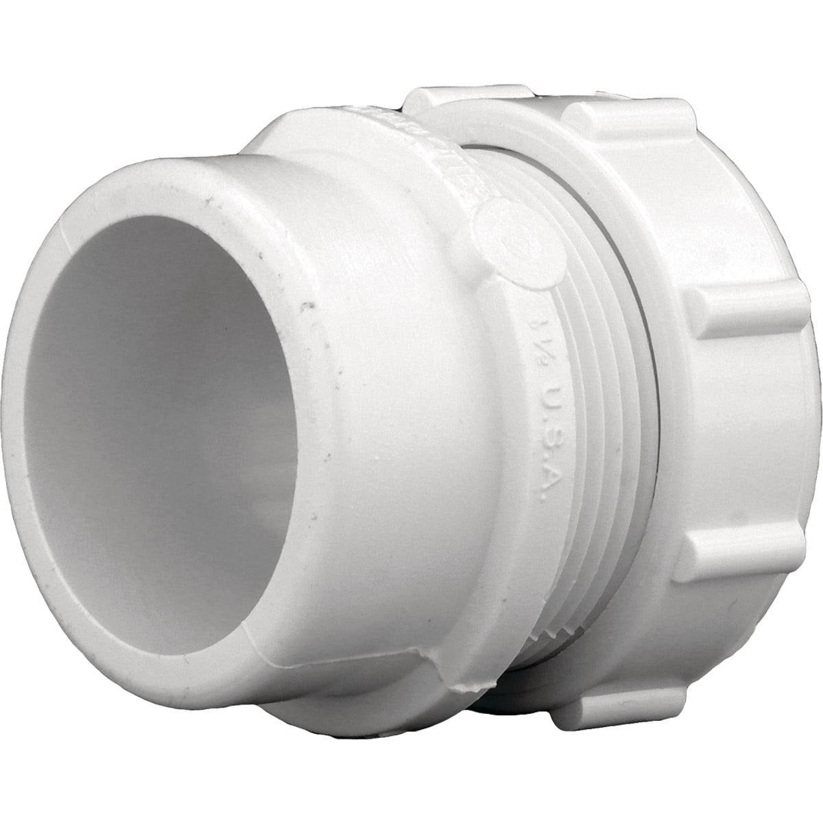 CHARLOTTE PIPE Charlotte Pipe PVC 00103R 0600HA 1-1/2 in x 1-1/2 in or 1-1/4 in SPG x Tubular PVC Waste Adapter (Each)