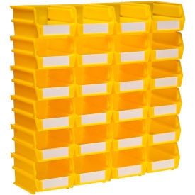 TRITON PRODUCTS Triton Products 3-210Y Wall Storage Bin Yellow 24-pack