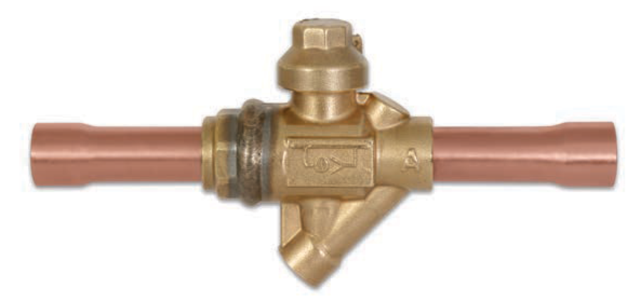 Sporlan 502203 Ball Valve 7/8 w/ Integral Pressure Relief Less Tap