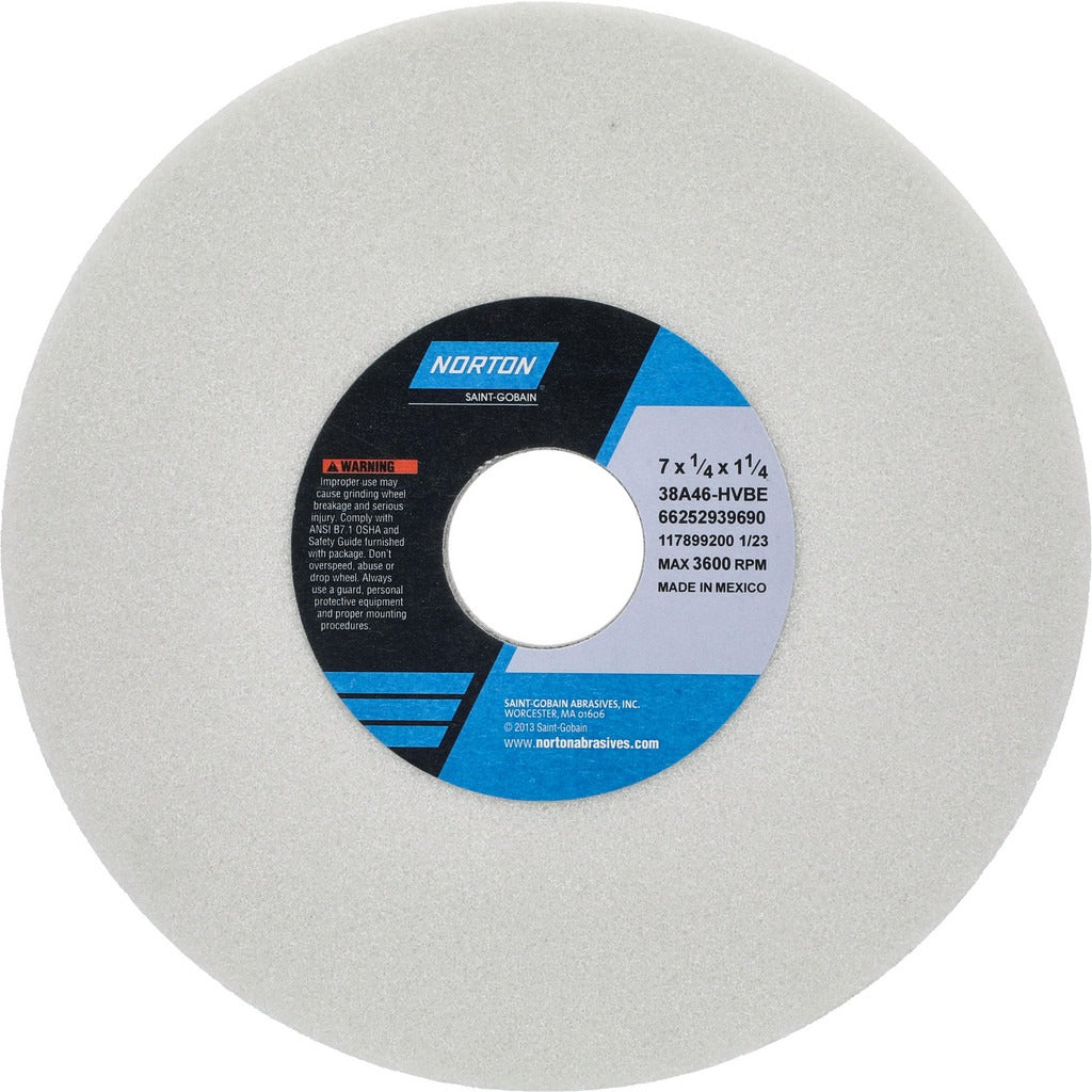 NORTON Norton 66252939690 Surface Grinding Wheel 46 Grit 7 in