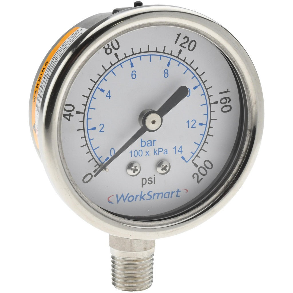 VALUE COLLECTION Value Collection 116AL25200D Pressure Gauge 200 Psi