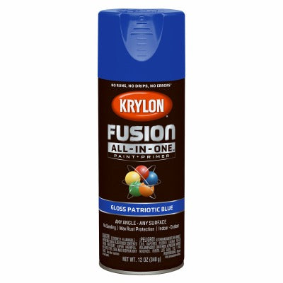 KRYLON Krylon K02716007 Patriotic Blue Gloss Spray Paint 12 Oz