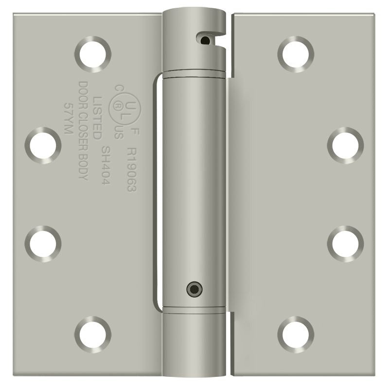 DELTANA Deltana DSH45U15 Spring Hinge 4.5x4.5 in Satin Nickel