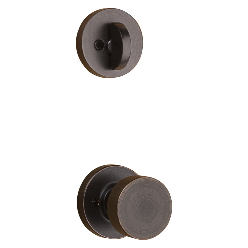 KWIKSET Kwikset 966PSKRDT-11P.UNIV Pismo Knob Handleset Trim Bronze