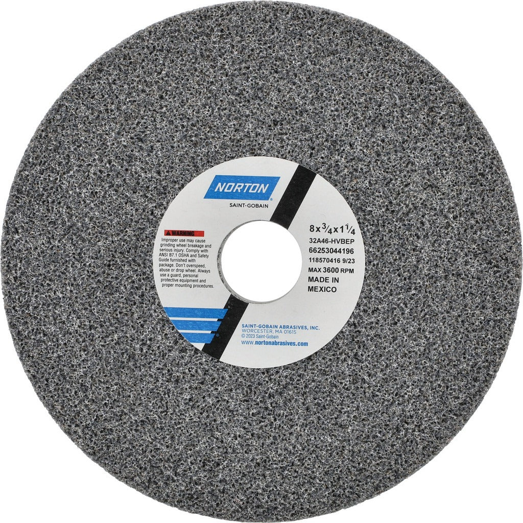 NORTON Norton 66253044196 Surface Grinding Wheel 8in 46 Grit