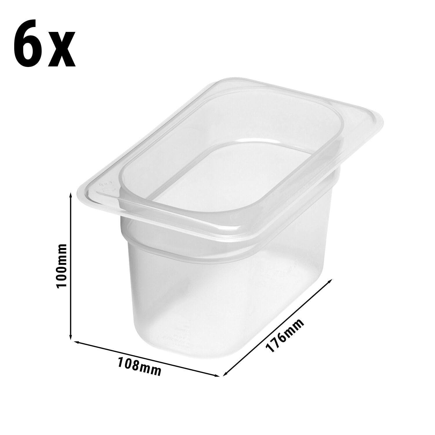 CAMBRO Cambro 94PP(190) Ninth-size Translucent Food Pan