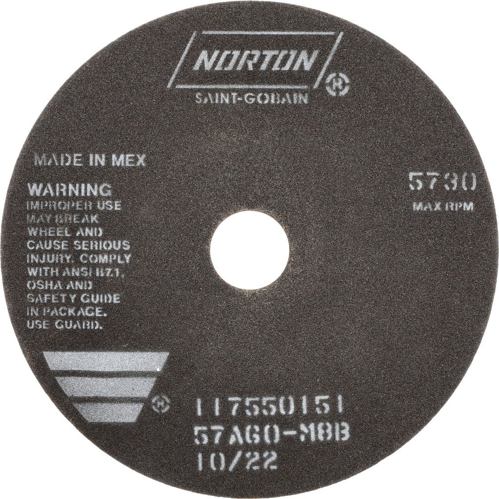 NORTON Norton 66253022708 Cut-off Wheel 8 in Aluminum Oxide 60 Grit