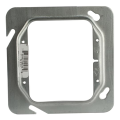 ABB 72-C-17 Steel City 72-C-17 4-11/16 Inch Side 2-Gang 1/2 Inch Steel Raised Square Box Cover