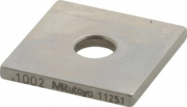 MITUTOYO Mitutoyo 614122-531 Square Steel Gage Block 0.1002 in